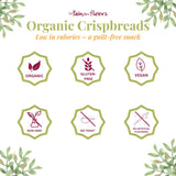 Le Pain des Fleurs Organic Crispbread, Buckwheat | Gluten Free, Kosher, Vegan - 6 Pack (5.3 oz each)