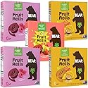 BEAR YoYo Fruit Rolls Variety Pack - 5 Pack Natural Fruit Snacks - Raspberry (2), Pear Apple Tropical Mix (2), Strawberry & Apple (1) - Vegan, Gluten