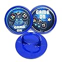 Blue Fox Baking Game On Cupcake Toppers Video Game Birthday Party Supplies Decorations Rings- Package of 24