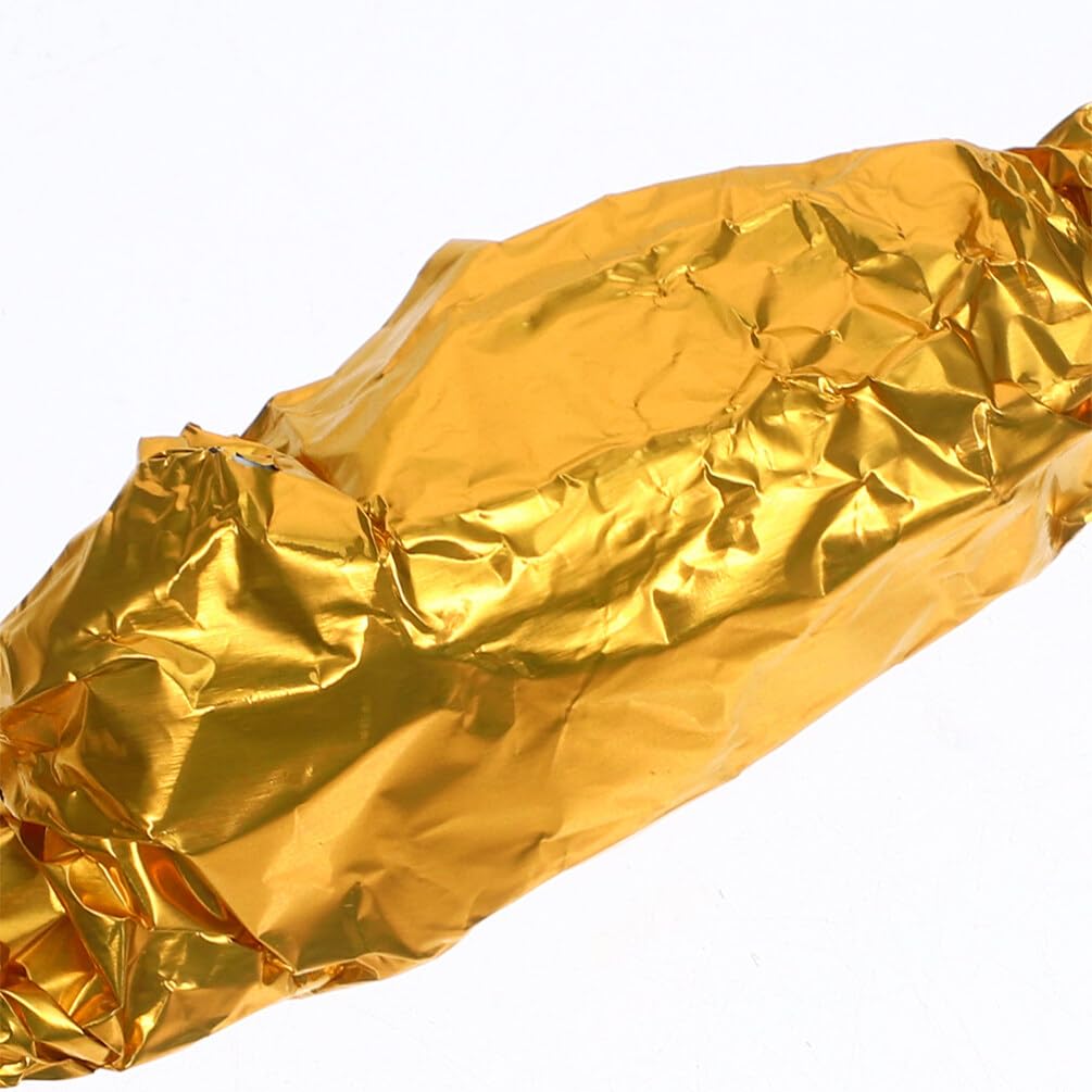 HOLIDYOYO 200pcs Square Foil Candy Wrappers Elegant Gold Wrapping Paper for Chocolates Square Sweets Paper Candies Packaging