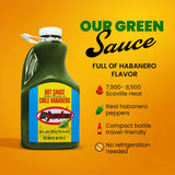 El Yucateco Green Habanero Hot Sauce, Authentic Mexican Chile Habanero Sauce, 8 fl oz (240 ml), Gluten Free (Half Gallon)