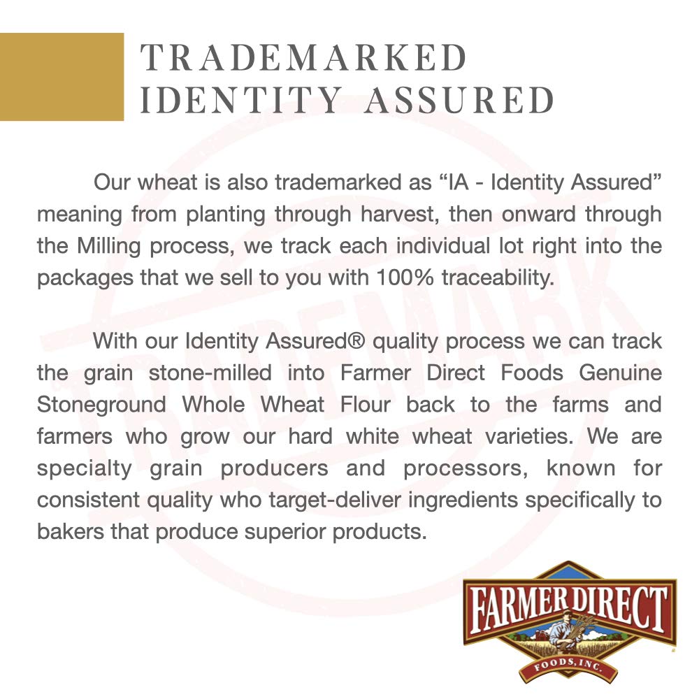 PRIDE OF THE PRAIRIE 5 LB Midwest Stoneground Wheat Made by Farmer Direct (Hard Red Winter Wheat Flour)