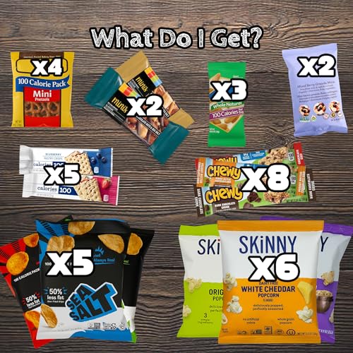 Low Calorie Snacks for Adults and Kids - Healthy Snacks with 100 Calories (35 Count)