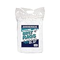 Arkwright T-Shirt Rags Bulk, 5 lb Bag, Cotton Cleaning Towels, Low Lint Knit Wiping Cloths for Paint, Stain, Grease, Shop and Auto Use, Absorbent