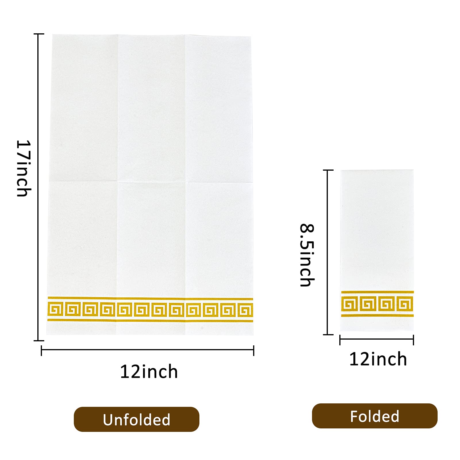 LITOPAK 200 Pack Paper Hand Towels for Bathroom, Guest Towels Disposable, and Paper Napkins Disposable for the Bathroom, Kitchen, Wedding, Party