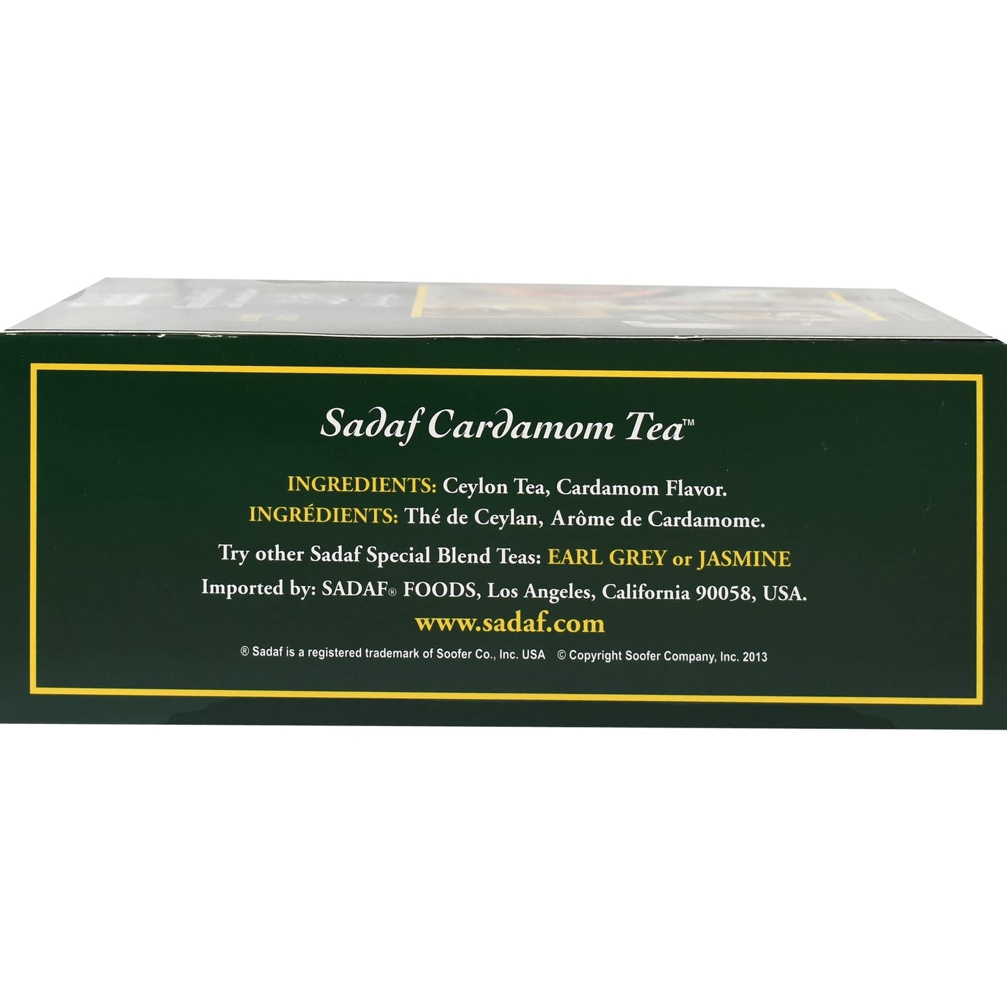 Sadaf Cardamom Tea Bags | Special Blend Cardamom Ceylon Black Tea | Quicktea Product harvested in Sri Lanka | 100 bags (Pack of 1)