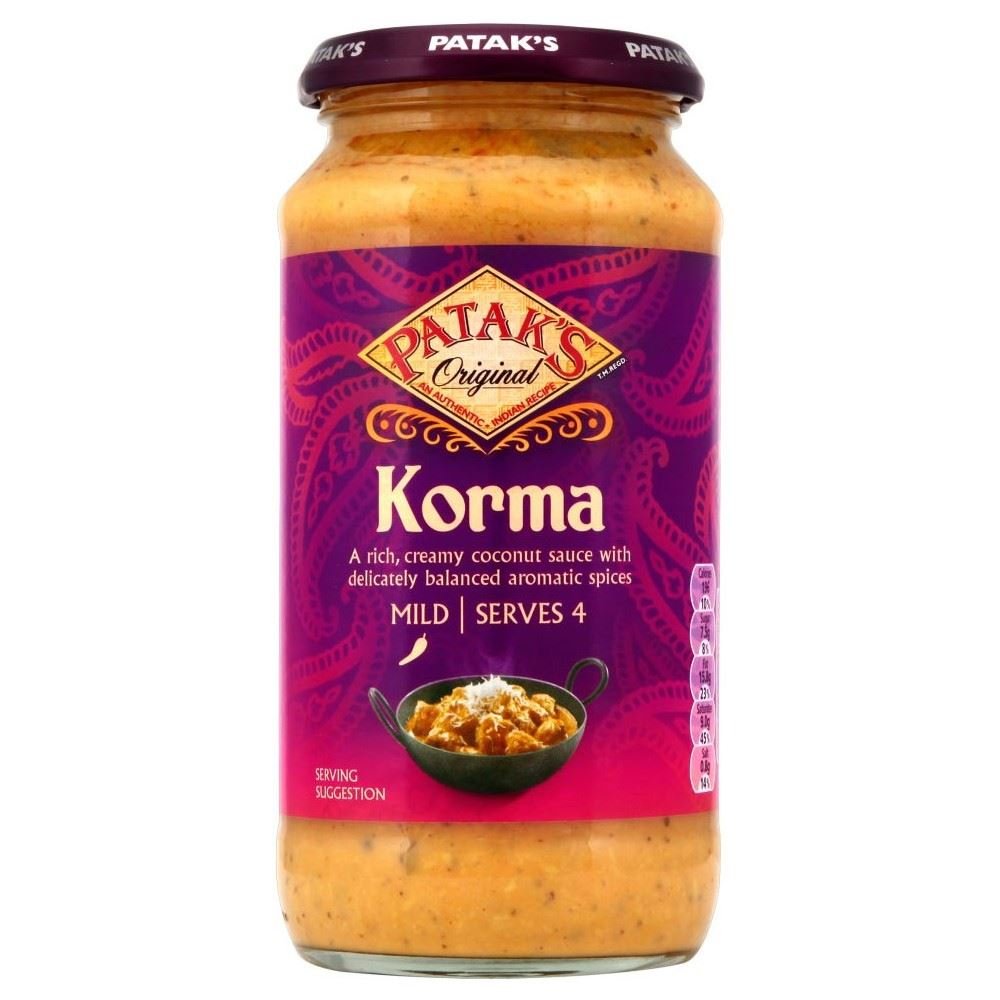 Patak's Mild Korma Sauce (450g) - Pack of 2