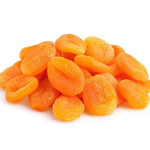 Dried Turkish Apricots-5lbs,(80oz) Resealable Bag-Natural, Farm Fresh, Whole, No Added Sugar, No Pits- Kosher Certified, Healthy Diet Snacks, Fruit