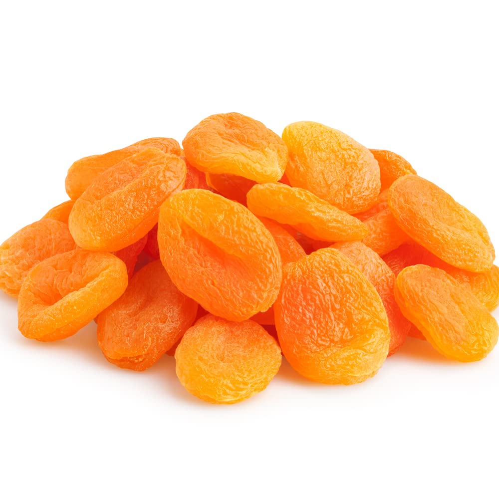 Dried Turkish Apricots-5lbs,(80oz) Resealable Bag-Natural, Farm Fresh, Whole, No Added Sugar, No Pits- Kosher Certified, Healthy Diet Snacks, Fruit