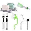 8 Pcs Hand-held Groove Gap Cleaning Tools,Door Window Track Cleaning Tools Groove Corner Crevice Cleaning Brushes for Sliding Door/Tile