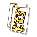 Freeze Dried Snacks (24" X 36") 4mm Corrugated Plastic Panel, Graphics Applied to 1 Side (Pk of 2) | Fair Food, Desserts, Sweets, Treats