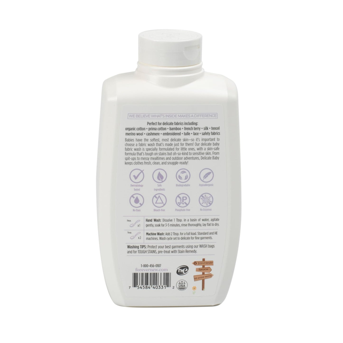 Forever New Baby Liquid Detergent - Fragrance Free, 32 fl oz.