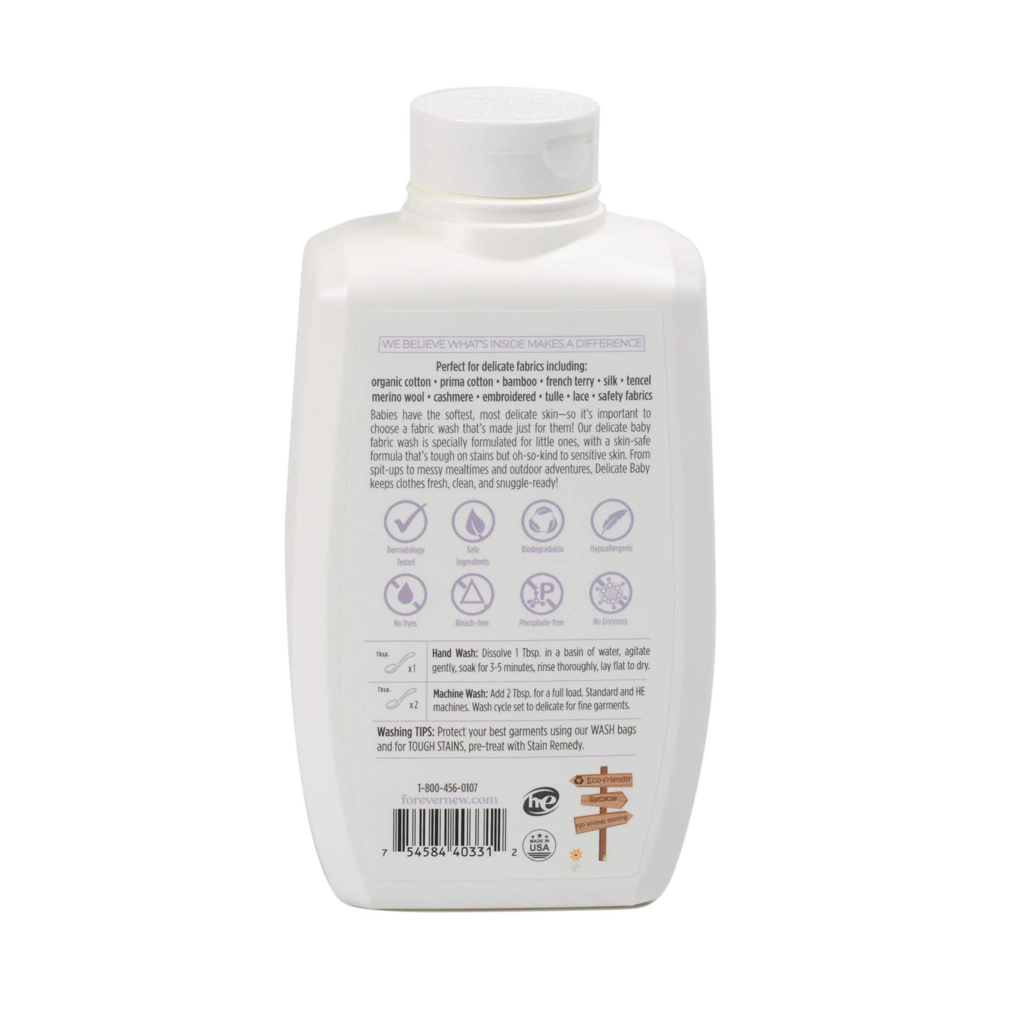 Forever New Baby Liquid Detergent - Fragrance Free, 32 fl oz.