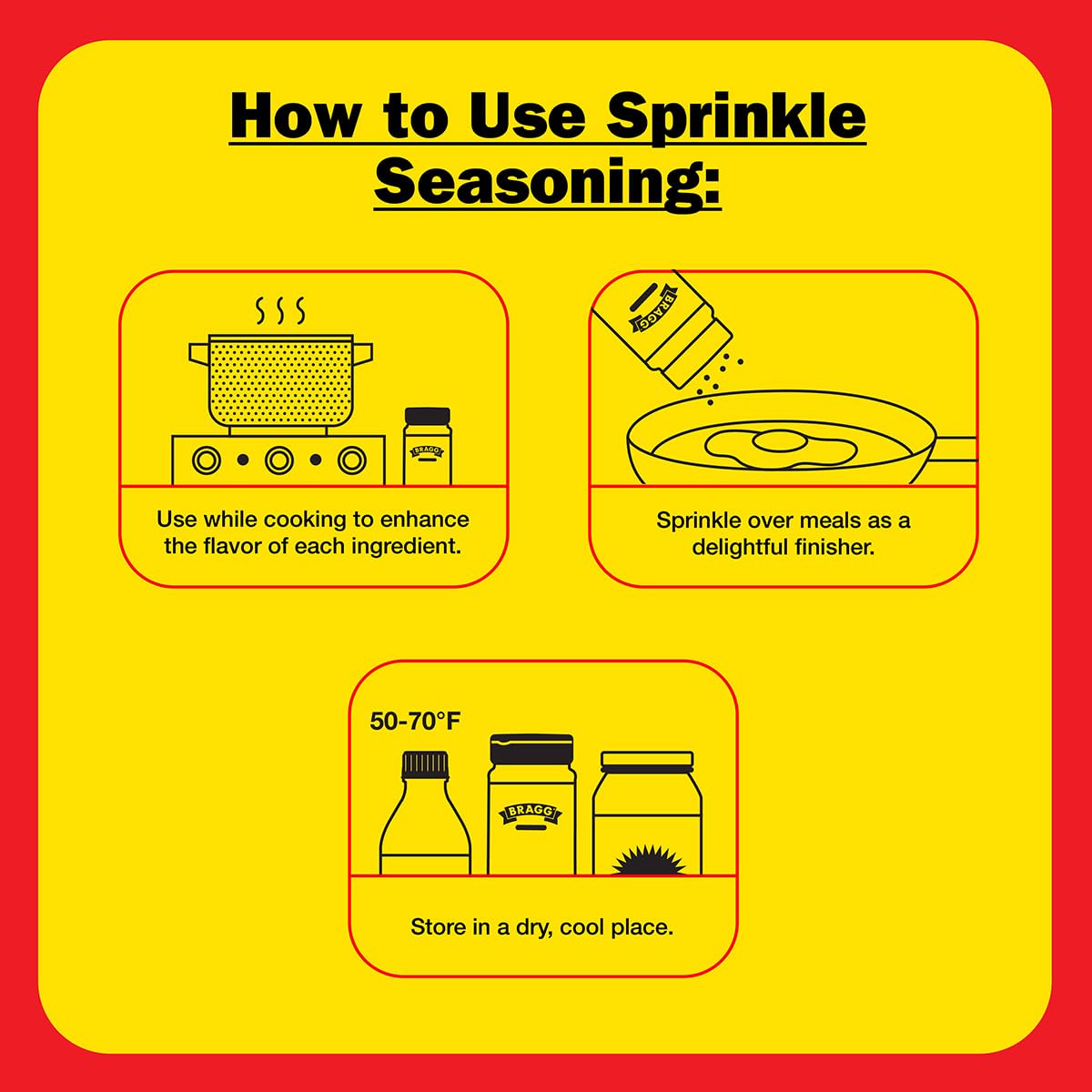 Bragg Organic Sprinkle Seasoning with 24 Herbs and Spices - 1.5 oz - Salt-Free Seasoning Blend - Perfect for Vegetables, Meats, and Salads