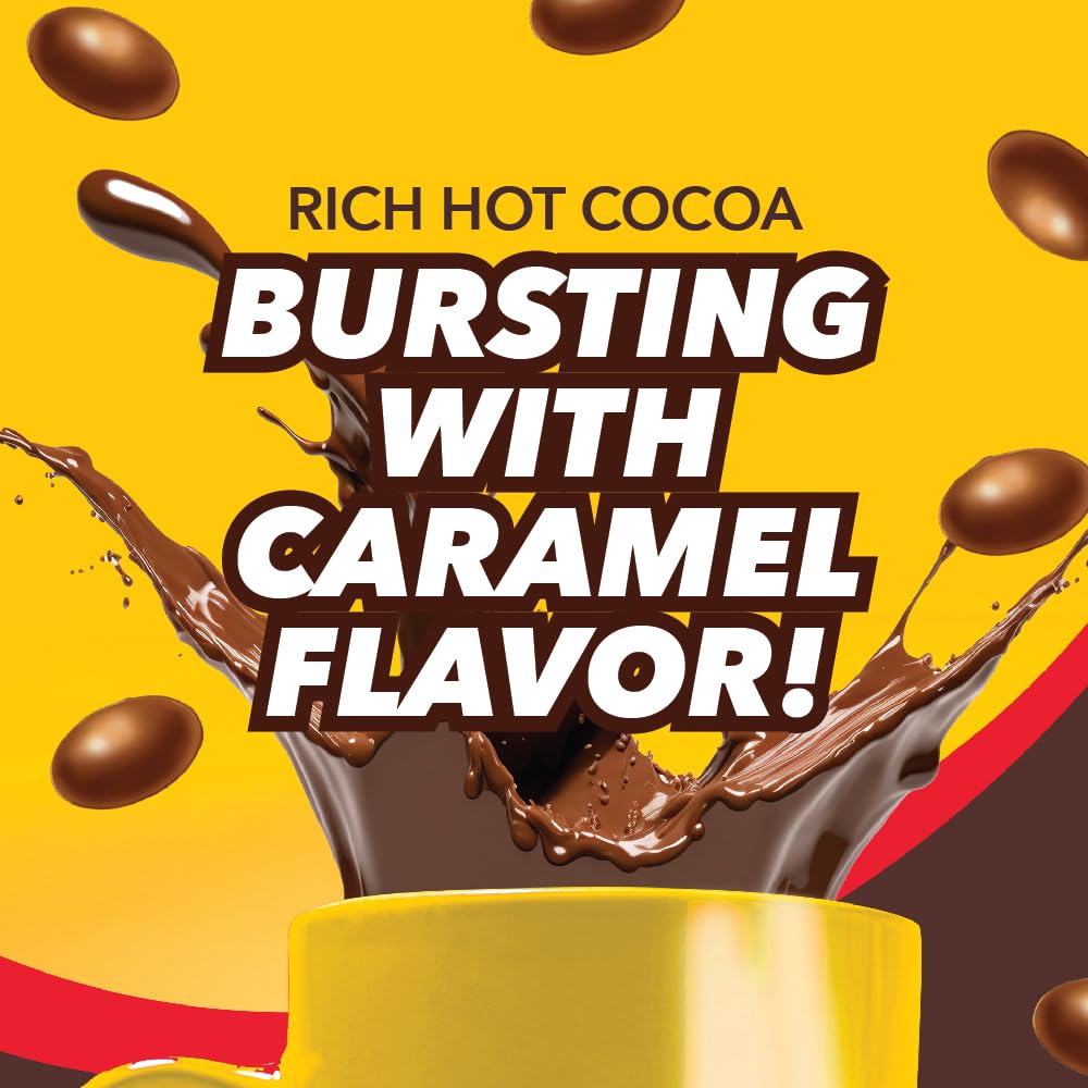 Sugar Babies Hot Cocoa Pods, Caramel Flavor, Compatible with Keurig K-Cup Brewers, 12 Count - Smooth and Creamy Caramel Cocoa Treat