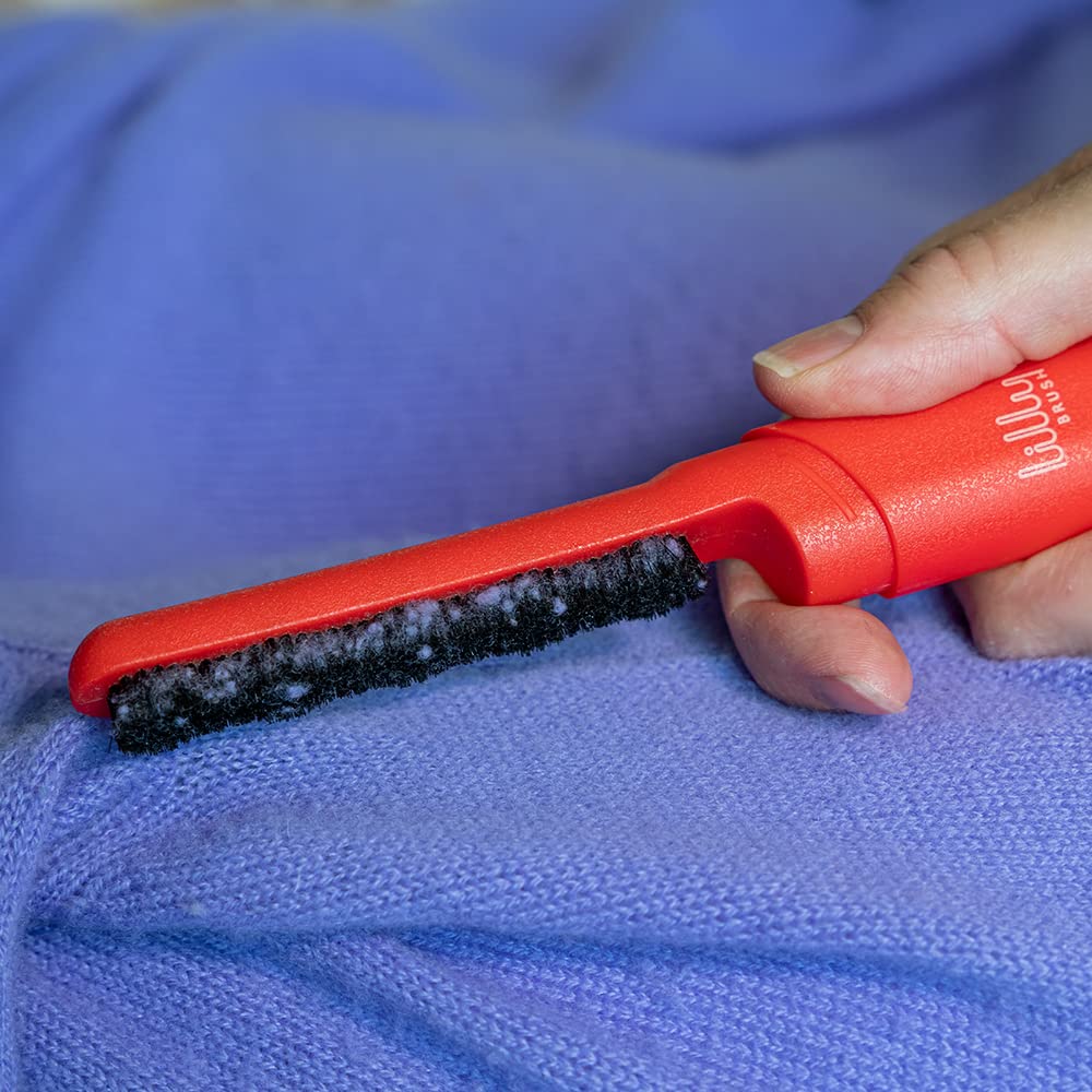 Lilly Brush Save Our Sweaters Fabric Pill Remover & Lint Brush. ONLY for 100% Cashmere, Cotton, Wool, & Silk! Do NOT use on Polyester, Nylon, or