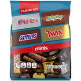SNICKERS, TWIX, MILKY WAY and 3 MUSKETEERS Soccer Watch Party Candy Individually Wrapped Chocolate Candy Bars Football Variety Pack, Sharing Size