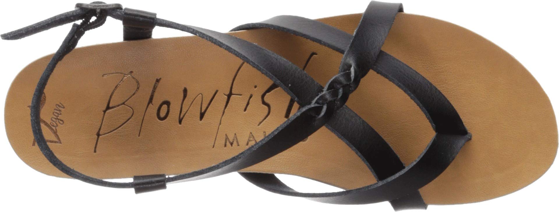 Blowfish Women's Granola-B Sandal, black dyecut, 6 Medium US