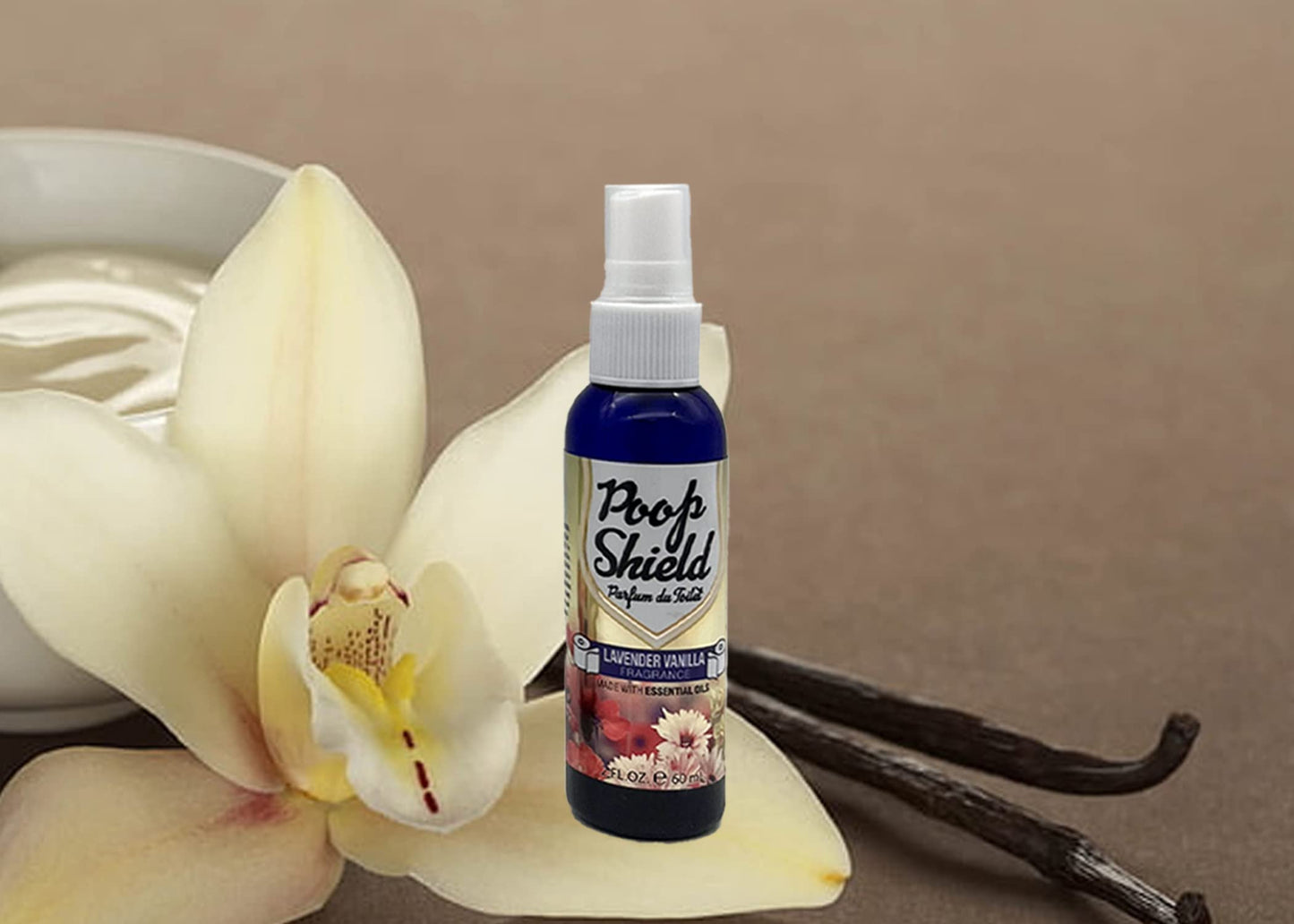 Mystic Romance POOP SHIELD 2 FL OZ 60ML, Lavender Vanilla