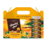 Hawaiian Host Maui Caramacs - 5oz Gift Boxes, Pack of 5 | Milk Chocolate Covered Macadamias with Creamy Caramel & Sea Salt