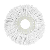 Casabella Spin Cycle Floor Mop Microfiber Refill Head, Machine-Washable, White
