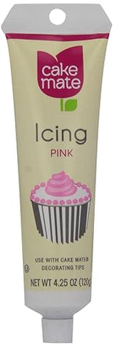 Cake Mate Decorating Icing, Pink, 4.25 oz