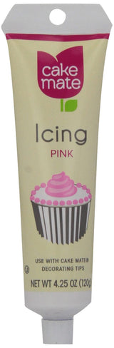 Cake Mate Decorating Icing, Pink, 4.25 oz