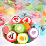 Fruit Slices Candy - Hard Candy Bulk 1 lb Bag of Individually Wrapped Small Candy Fruit Slices (approx. 118 pcs) Hard Candies Assortment - Great