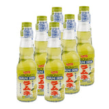 Shirakiku Ramune Drink, Carbonated Marble Soft Drink of Japan 6.76 oz (Yuzu, Pack of 6)