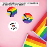 Andaz Press Assorted 216 Pride Party Favors Intersex Progress Pride Bulk Chocolate Drop Labels Pride Decorations Trans Pride Merch LGBTQ Pride Party