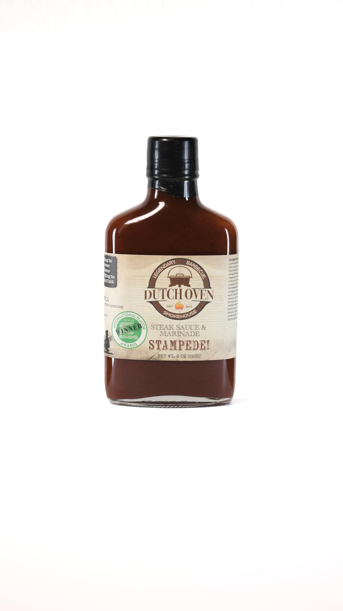 Dutch Oven Smokehouse Grill Masters Gift Set - 2x BBQ Sauces & 2x Rubs - Stampede, Sweet & Sassy, Californio, Fenceline - All-Natural, Award-Winning