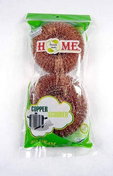 Uniware 2 Piece Heavy Duty Copper Scourer for Kitchen Use (30g)