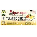 Jamaican Turmeric Ginger With Black Pepper Tea, All Natural Herbal Supplement, Caffeine Free - 24 Tea bags (Pack of 1)