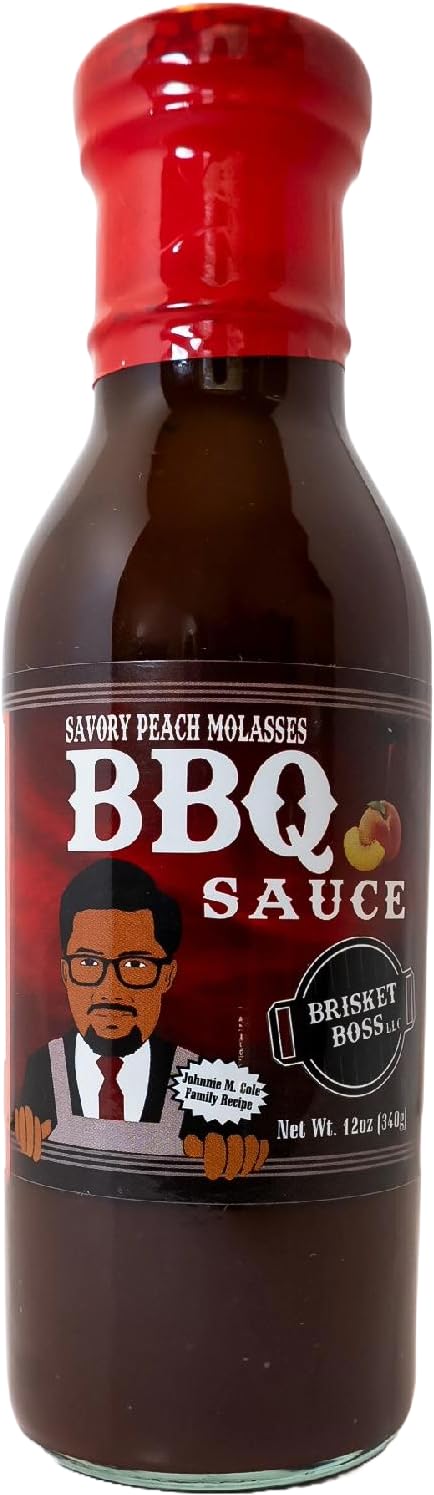 Brisket Boss Savory Peach Molasses BBQ Sauce