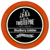 Twisted Pine Blueberry Cobbler Flavored Coffee, Single-Serve Cups for Keurig K-Cup Brewers, 24 Count