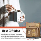 5 pcs Bamboo Kitchen Brush Set| Valuable Cleaning Tool Kit| Plastic-Free & Eco-Friendly Products| Gift for Women Mom