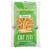 Organic Ziti Pasta, 4 pack, 100% Durum Wheat, Italian Pasta, Bow-Tie Pasta, Premium Quality Product of Italy 16 Ounce (4 Pack) by L'Oro del Sud.