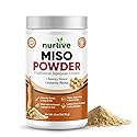 Nurtive Miso Powder - Japanese Umami-Inspired Instant Seasoning for Soup, Broth, Marinades & Sauces - Fermented Soybeans & Rice - No Refrigeration