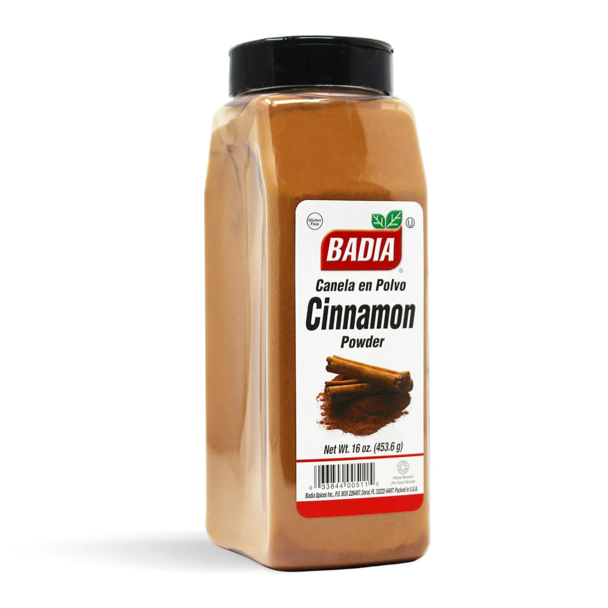 Badia Cinnamon Powder 16 oz - Sweet and Aromatic Ground Cinnamon Spice, Warm Flavor with a Smooth Finish