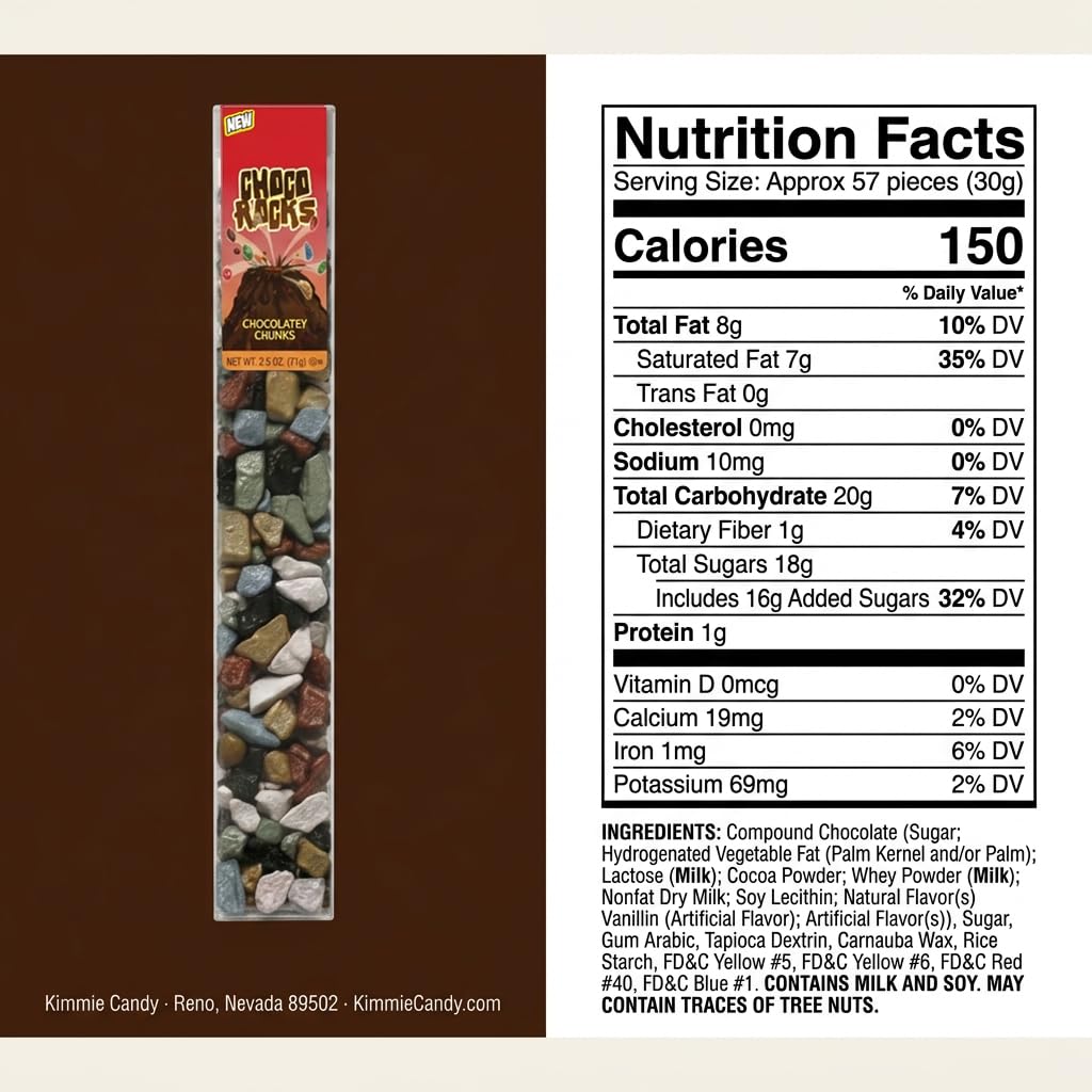 Kimmie Candy ChocoRocks, Rock-Shaped Chocolate Candy for Snacking & Cake Decorating, Pebbles & Stones | 2.5 oz (Pack of 3) | Non-GMO, Peanut-Free