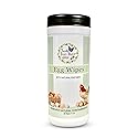 Fresh Eggs Daily Egg Wipes - Enzyme-Based Egg Cleaner for Backyard Chickens, No Rinse Needed, Natural Enzyme Formula - 40 Natural Cleaning Wipes