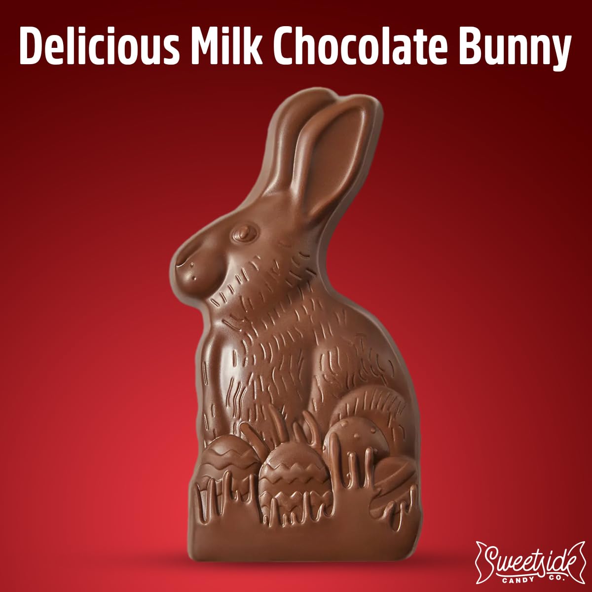 BUNNY Milk Chocolate, HersheyGiant Bunny Solid Milk Chocolate Candy Gift Box for Easter Gifts, Easter Egg Hunt, Basket Stuffers Filler, and Party