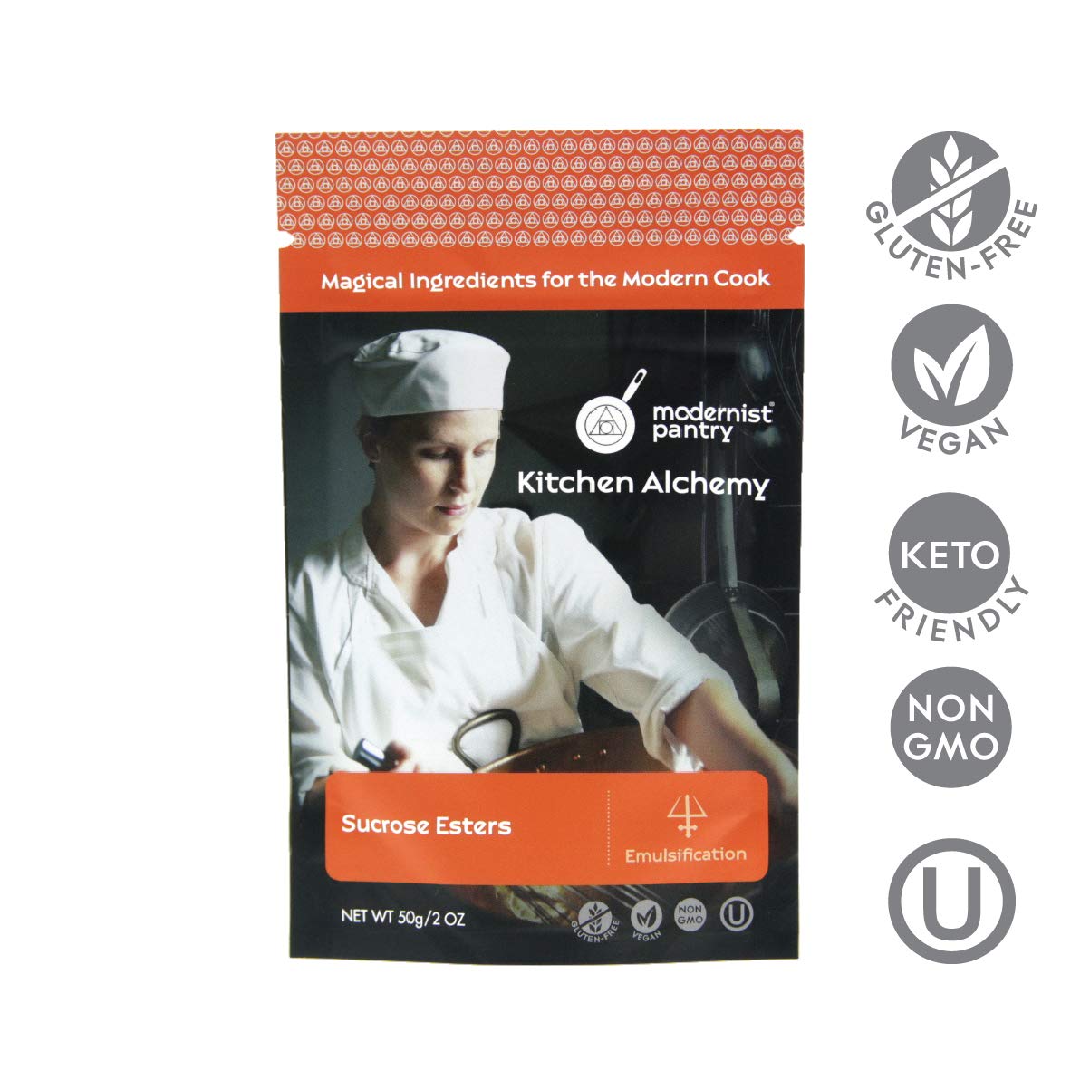 Pure Sucrose Esters ? Non-GMO Vegan OU Kosher Certified - 50g/2oz