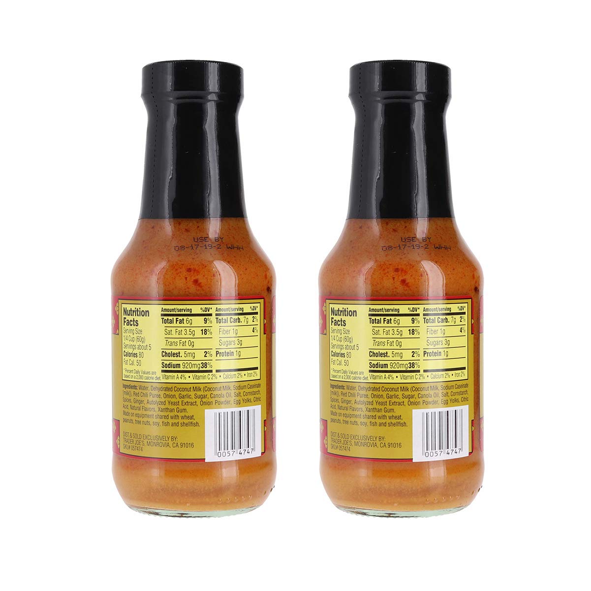 Trader Joe's Thai Red Curry Sauce Bundle (2 Pack)