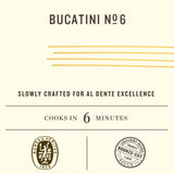Rummo Bucatini Pasta N.6 - Bucatini Pasta Noodles, Dry Pasta, Durum Wheat Semolina Pasta, Bronze Cut, Imported from Italy - 16 Ounce (Pack of 1)