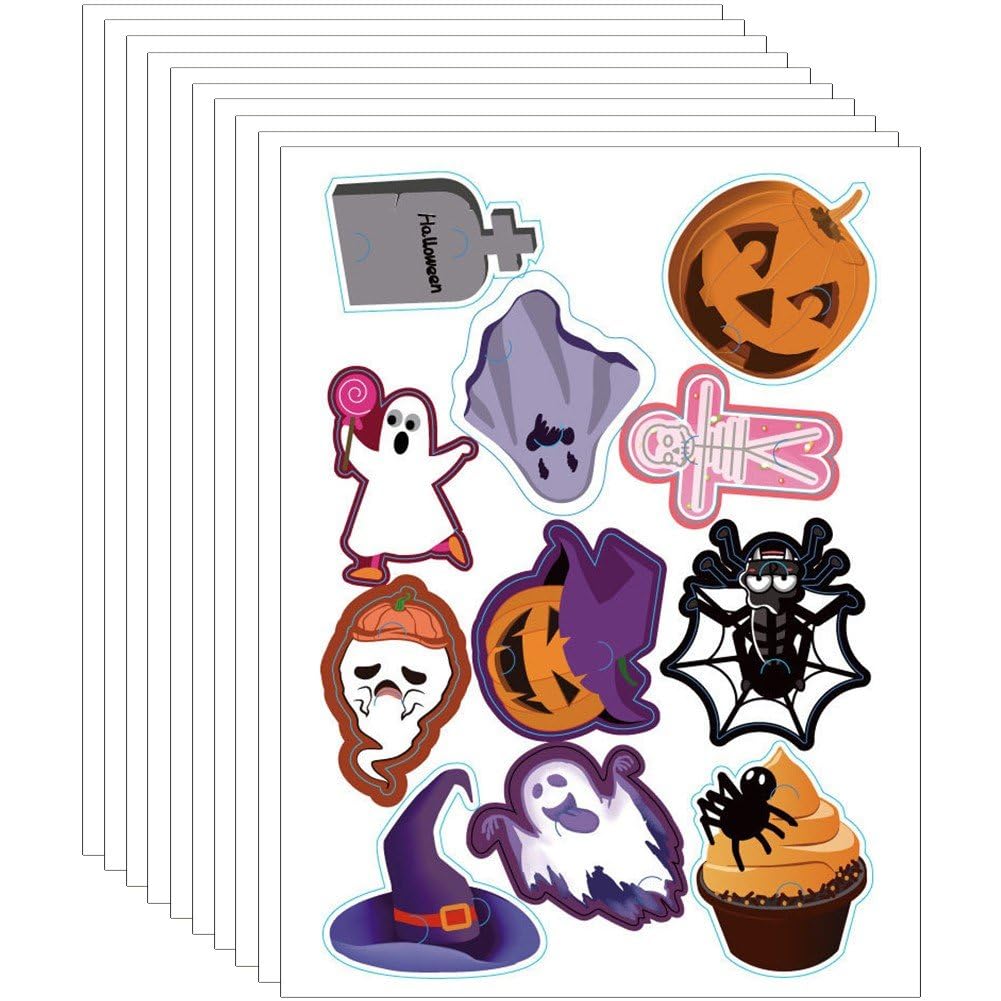 pp supm Halloween Lollipop Jam Chocolate Candy Holder Paper Cards DIY Pumpkin Ghost Sugar Card Wrapping for Halloween Party Accessories