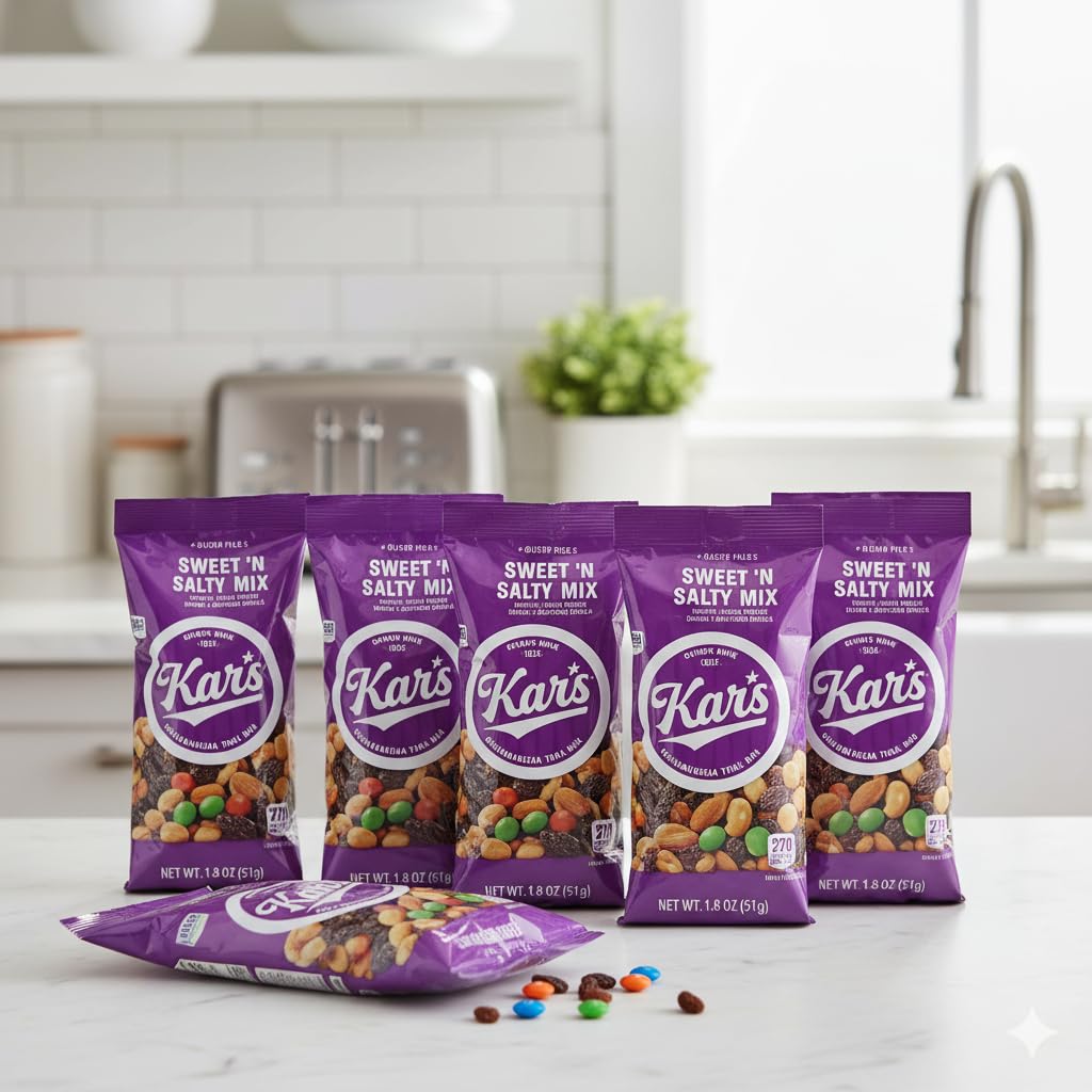 Kar''s Sweet 'n Salty Trail Mix, 2 oz Individually wrapped Packs, Gift Box, (Pack of 40)