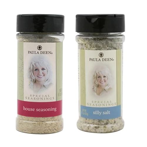 Paula Deen Special Seasoning Blend Pack Of 2! House Seasoning and Silly Salt! House Seasoning Mixture Of Salt, Black Pepper And Spices! Silly Salt