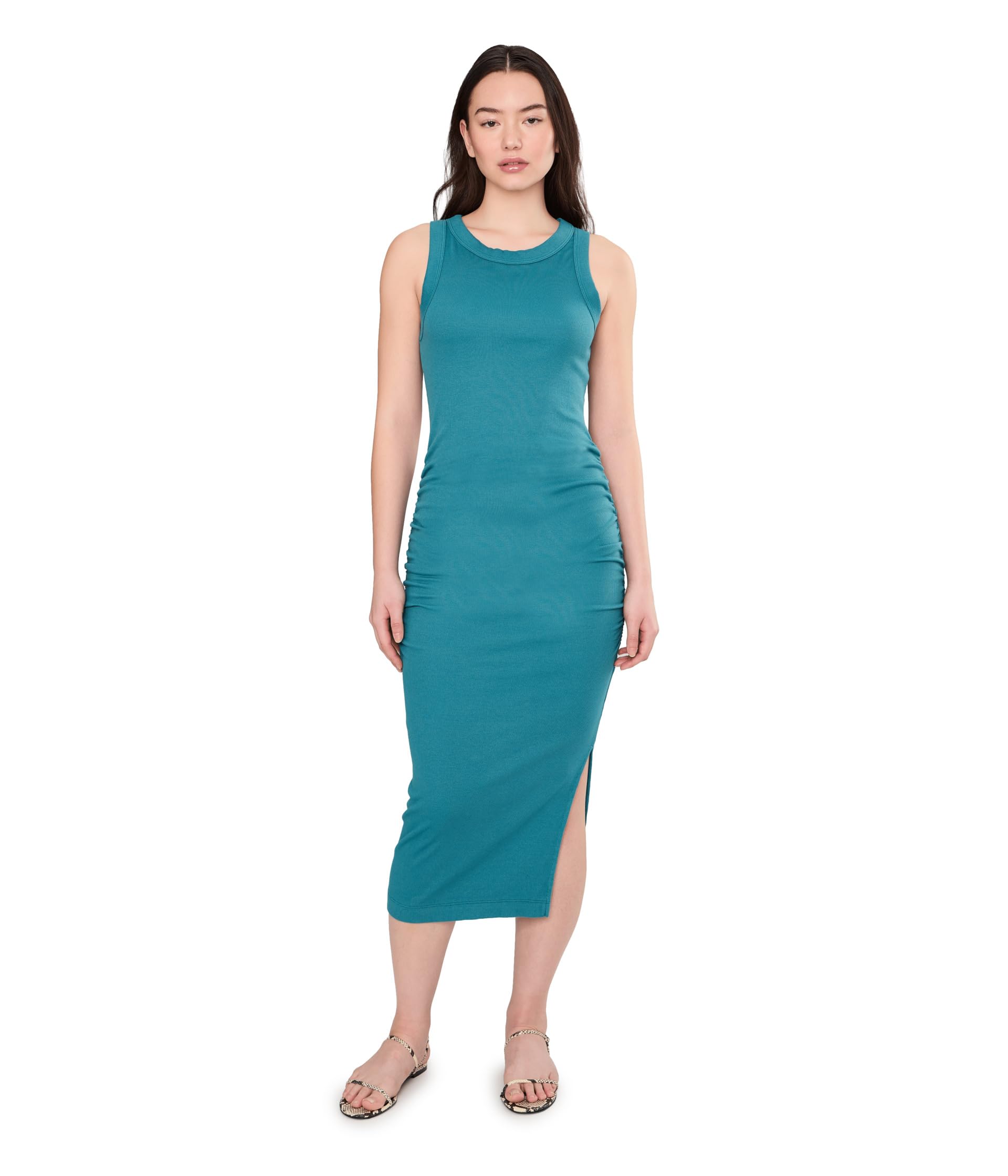 Michael Stars Womens Wren Ruched Midi Glaze X-Large