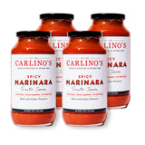 Carlino's Signature Spicy Marinara Sauce | Made with All-Natural Ingredients | Preservative Free | Vegan, Gluten Free, Low Sodium, Small Batch, 24 Fl